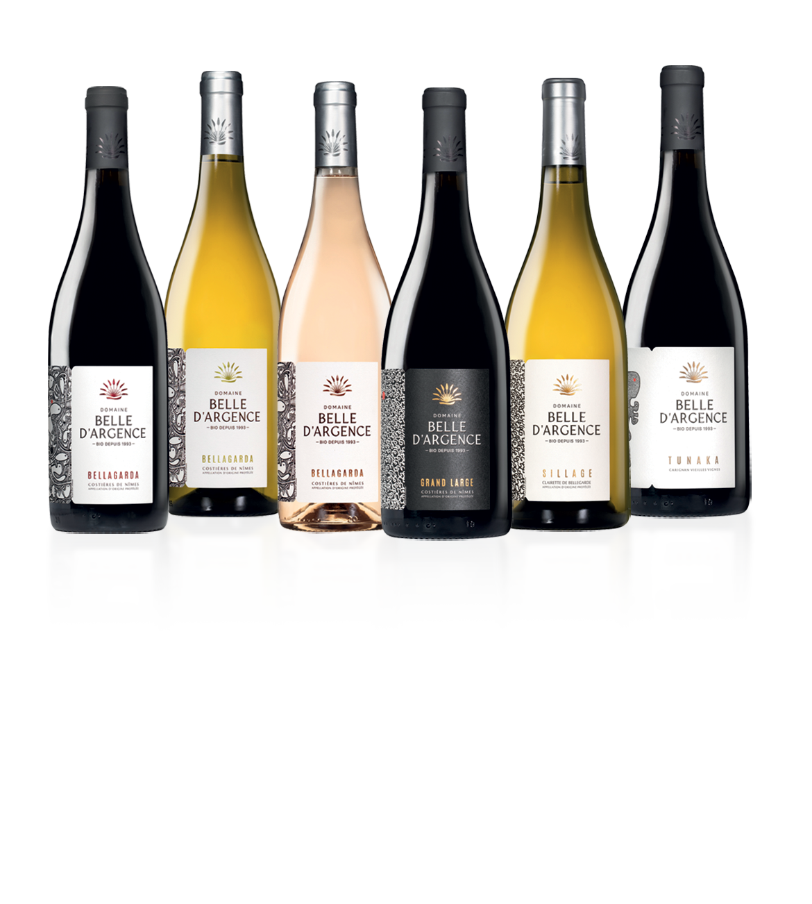 Les six cuvees Belle d'Argence